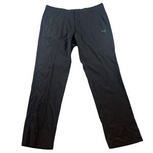 Puma Dry Cell Pants Mens‎ 36x32 Black Performance Golf Stretch Polyester Blend